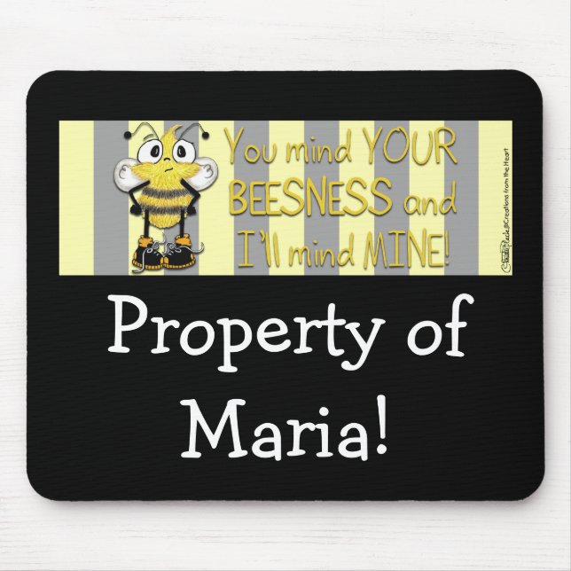 Må din BEEness vara det! Musmatta (Framsidan)