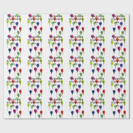 Må din dag vara speciella färgglada ballonger presentpapper