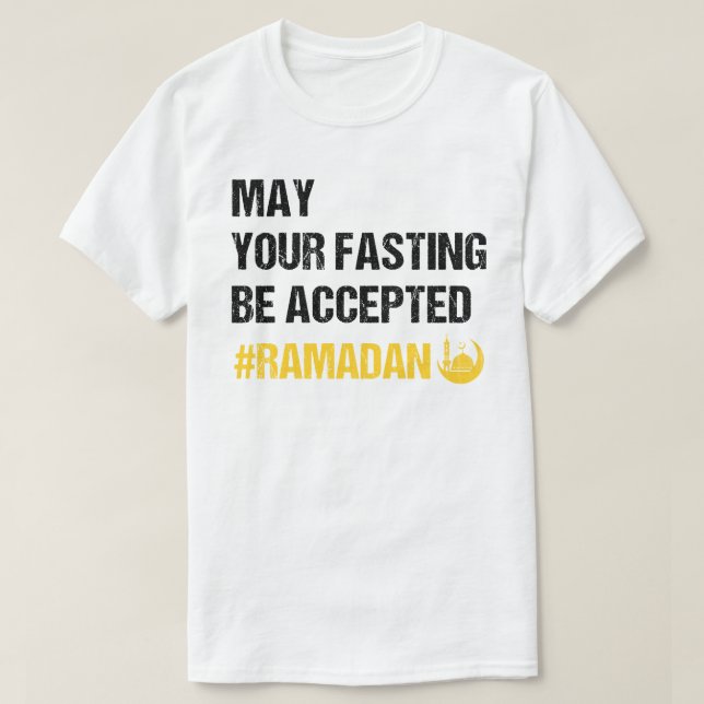 Må din fästning accepteras - Ramadan Mubarak T Shirt (Design framsida)