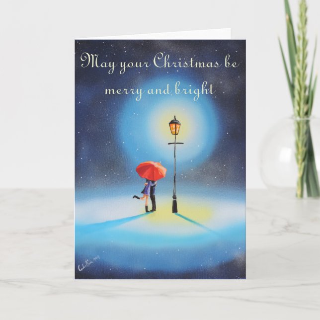 Må din jul bli god och ljus helgkort (Framsida)