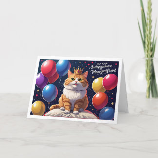 Må din självständighet bli betydelsefull - katt tack kort