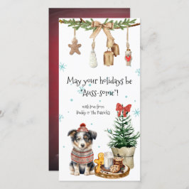 Må dina Helgdagar vara "Auss-some"! Julkort