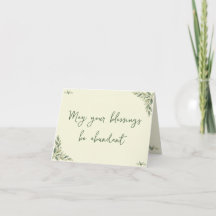 Må dina välsignelser vara rikliga botaniska