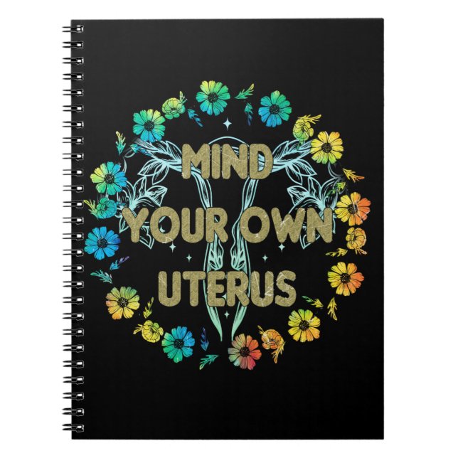 Må ditt eget Uterus tänka Anteckningsbok (Framsidan)