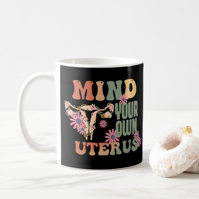 Må ditt eget Uterus tänka Kaffemugg (Med munk)