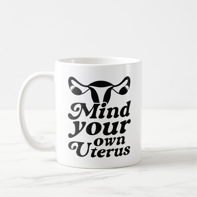 Må ditt eget Uterus tänka Kaffemugg (Vänster)