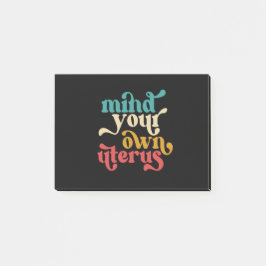 Må ditt eget Uterus tänka Post-it Block
