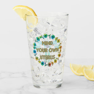 Må ditt eget Uterus tänka Starkare kvinnlig Blom Glaskopp