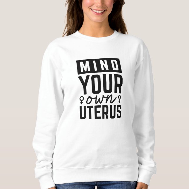 Må ditt eget Uterus tänka T Shirt (Framsida)