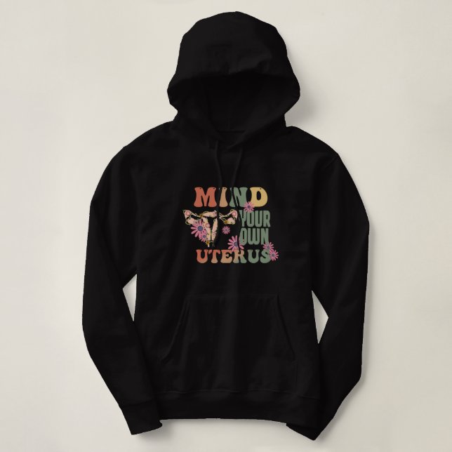 Må ditt eget Uterus tänka T Shirt (Design framsida)