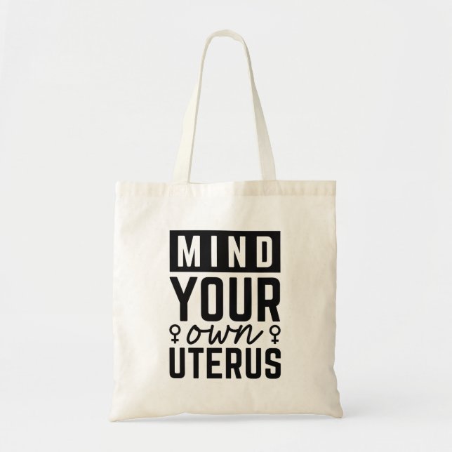 Må ditt eget Uterus tänka Tygkasse (Framsidan)