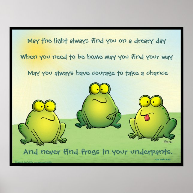 Må du aldrig hitta grodor i kalsongerna poster (Framsidan)