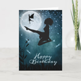 Må du dansa med Älvor Irish Dance Birthday Kort