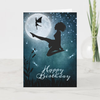 Må du dansa med Älvor Irish Dance Birthday Kort