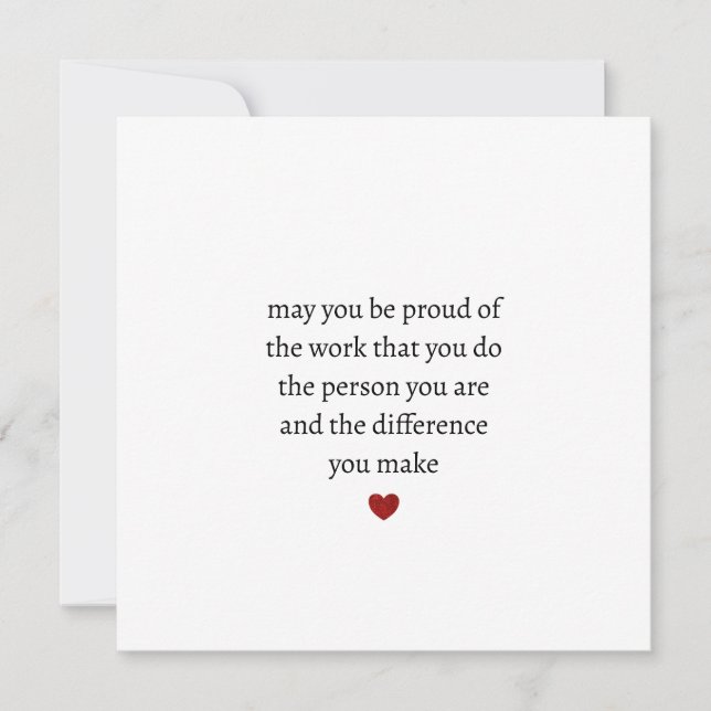 må du vara stolt över det arbete du gör den person (Framsida)