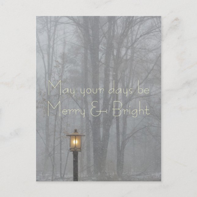 Må era dagar vara Merry och Bright Helgdag Helg Vykort (Framsida)