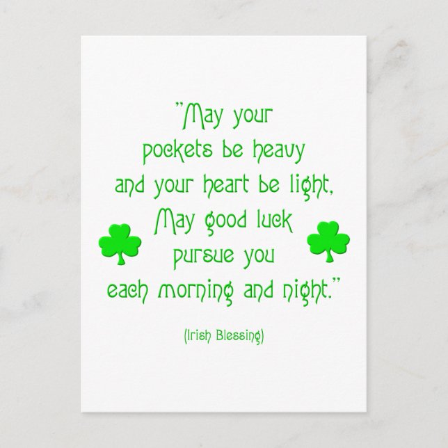 Må era fickor vara tunga.. vykort (Framsida)