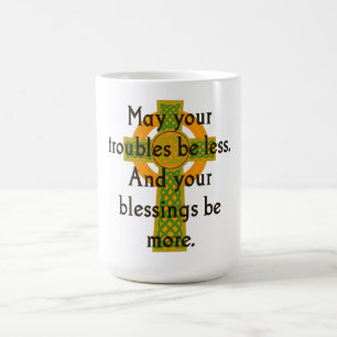 Må era problem vara mindre - irländsk offert kaffemugg