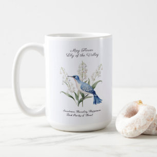 Må födelsemånaden Flower Lily i dalen Birthday Kaffemugg