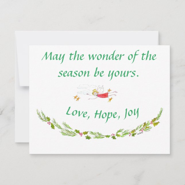 Må  för säsongen vara Yours text Julkort (Framsida)