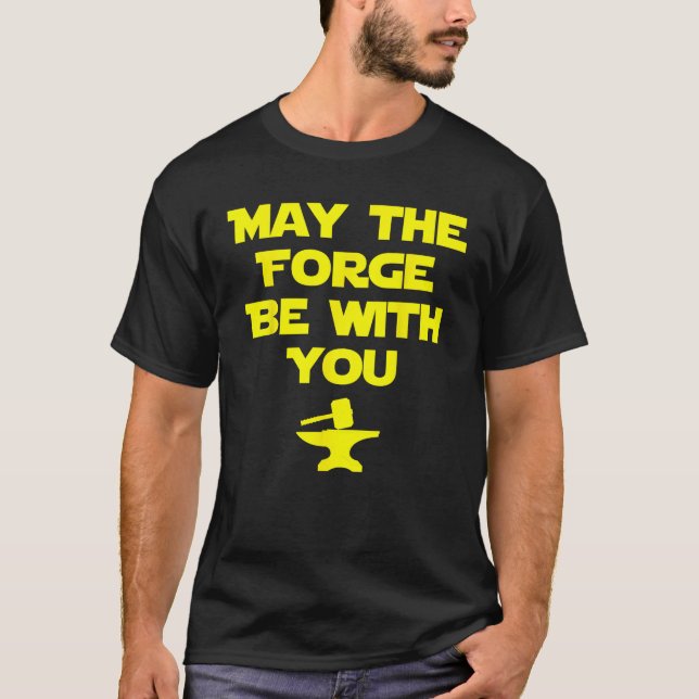 Må Forge vara med dig Metallurgy Blacksmith Gi T Shirt (Framsida)