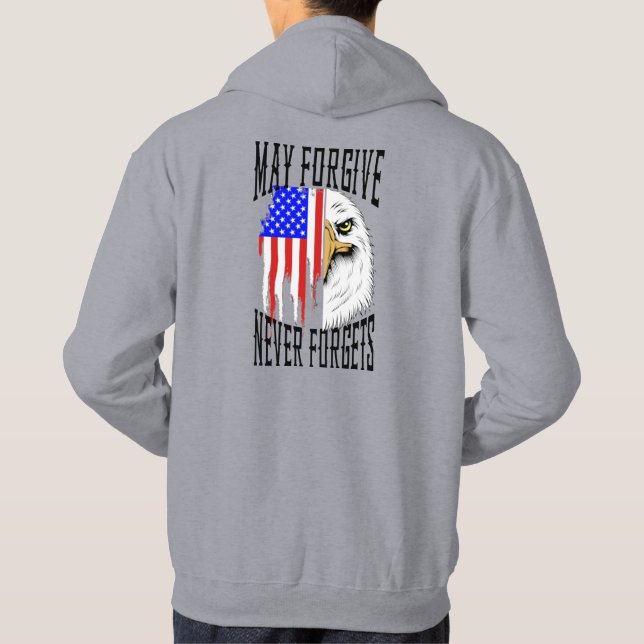 Må förlåtas, aldrig förfalska Eagle Sweatshirt (Baksida)