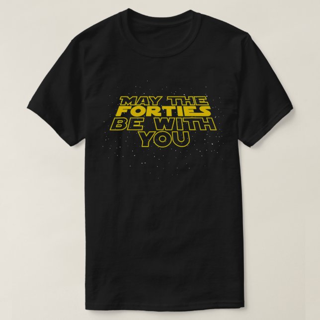 Må fyrtio-årsjubileet vara med dig den 40:e schack t shirt (Design framsida)
