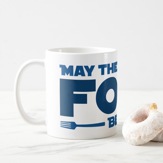 Må gaffeln vara med dig kaffemugg (Med munk)