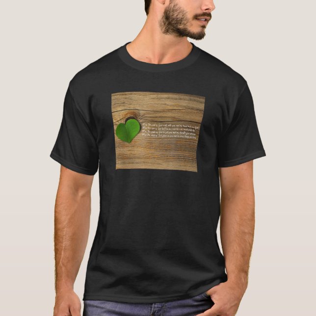 Må Gud gå med dig citat T Shirt (Framsida)