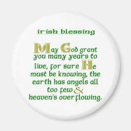 Må Gud Ge Dig Många År Irländskt Välgångsönskan  Magnet