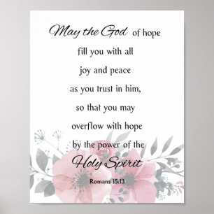 Må Gud hoppas fylla dig Poster