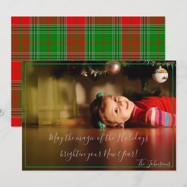 Må Helgdagarnas magiska Inbjudningar (Fram/baksida)