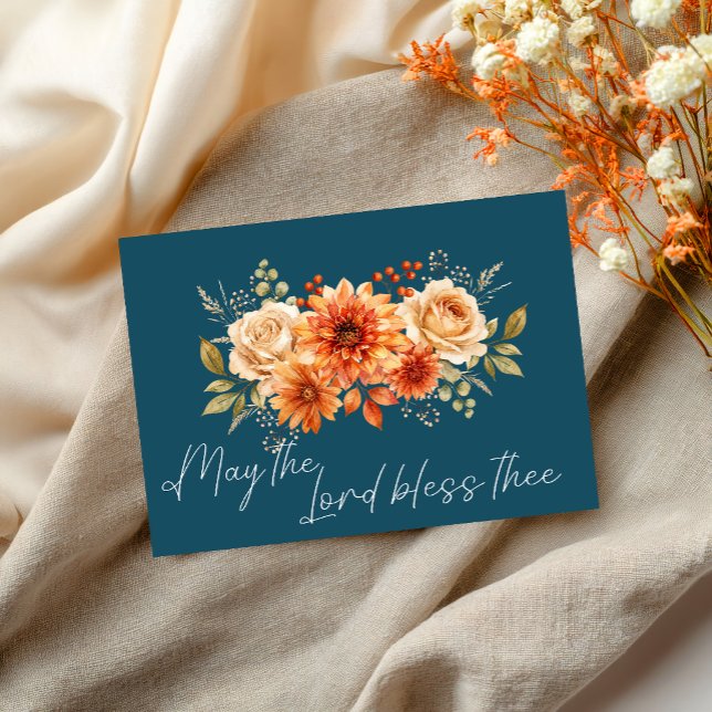 Må Herren Välsigna Dig – Kristet Blommor Kort (Skapare uppladdad)