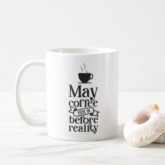 Må kaffespark in före verkligheten kaffemugg