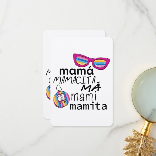 Má mami mamita från 90 tack kort (Fram/Back In Situ)