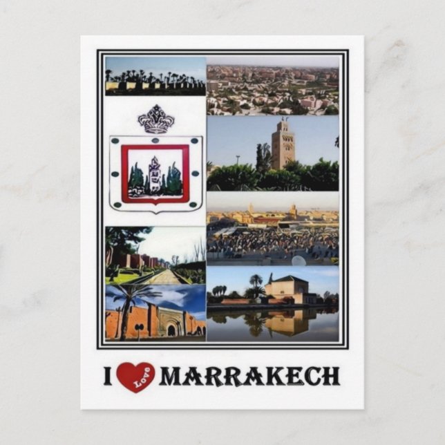 MA Marocko - Marrakech Vykort (Framsida)