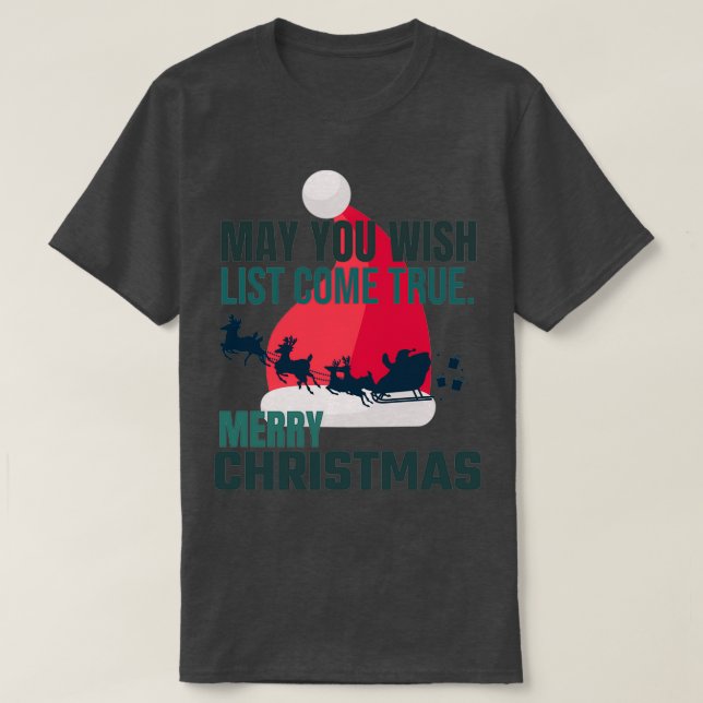 Må ni önska er kom truemerry christmas? t shirt (Design framsida)