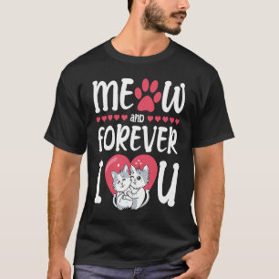 Må och för alltid jag hjärtar dig hjärtans dagslju t shirt