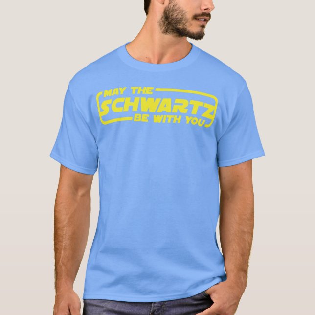 Må Schwartz vara med dig Spaceballs present T Shirt (Framsida)