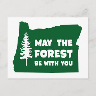 Må skogen vara med dig Oregon Vykort