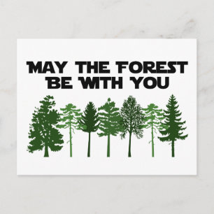Må skogen vara WIth Vykort