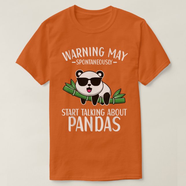 Må spontant börja prata om pandapanda t shirt (Design framsida)