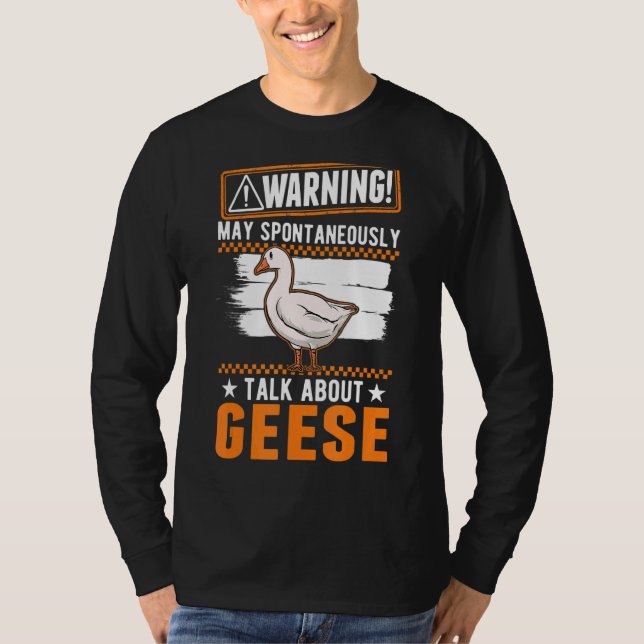 Må spontant prata om gäss t shirt (Framsida)