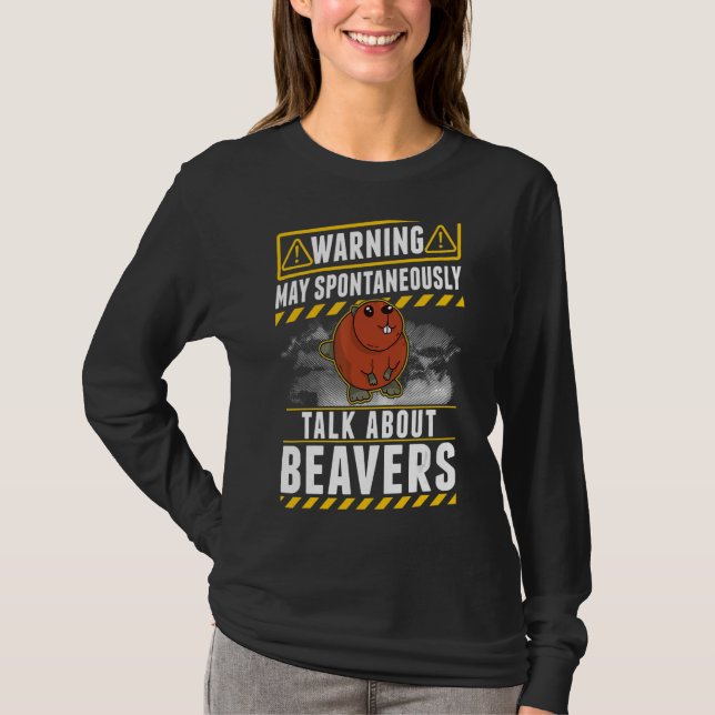 Må spontant tala om Beavers T Shirt (Framsida)