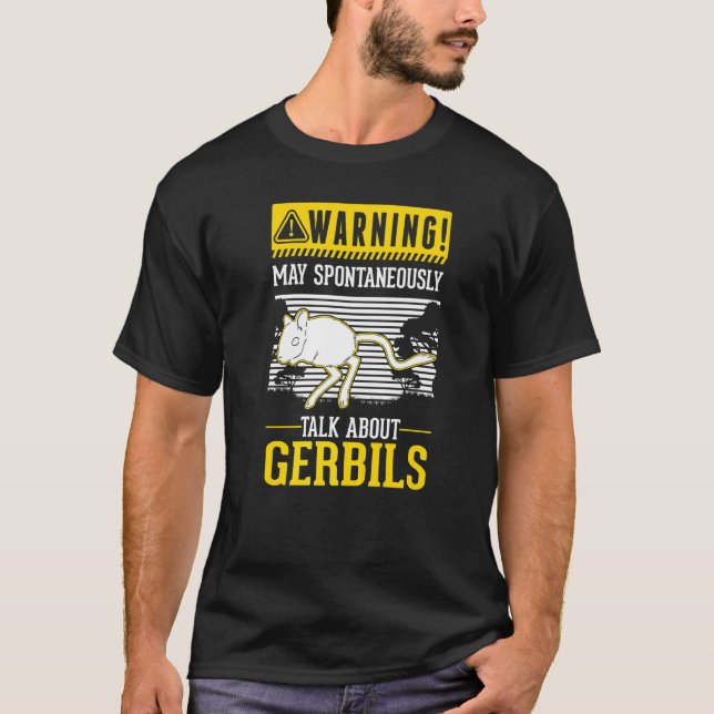 Må spontant tala om Gerbils T Shirt (Framsida)