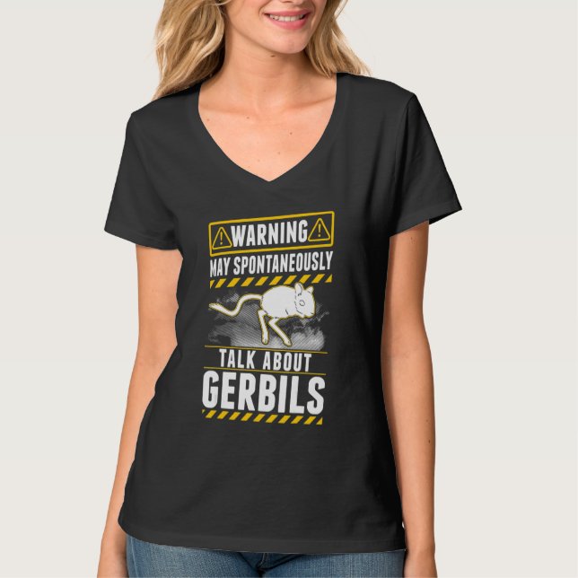 Må spontant tala om Gerbils T Shirt (Framsida)