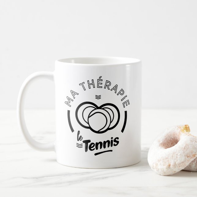 Ma thérapie le tennis kaffemugg (Med munk)