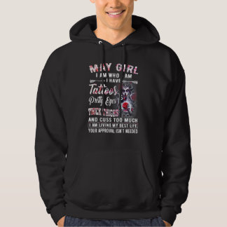 Må tjejen jag är som jag har åtaloos Söt Ögon Hoodie