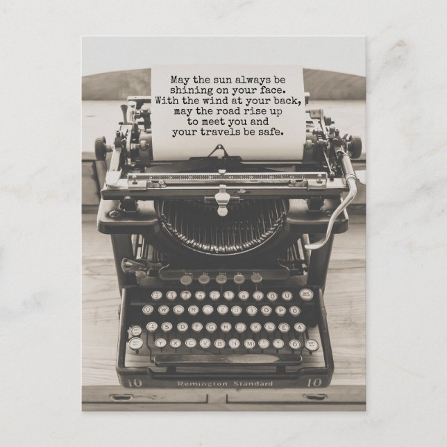 Må vägen Stiga upp fram till mötet med dig - Säkra Vykort (Framsida)