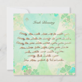 "Må vägen stiga upp upp..." Handskriven med skum Kort